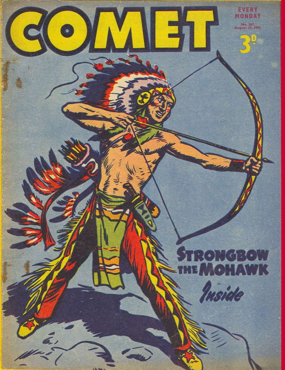 Comic Book Cover For The Comet 267