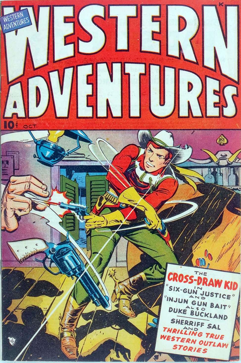 Comic Book Cover For Western Adventures 1 - Version 2