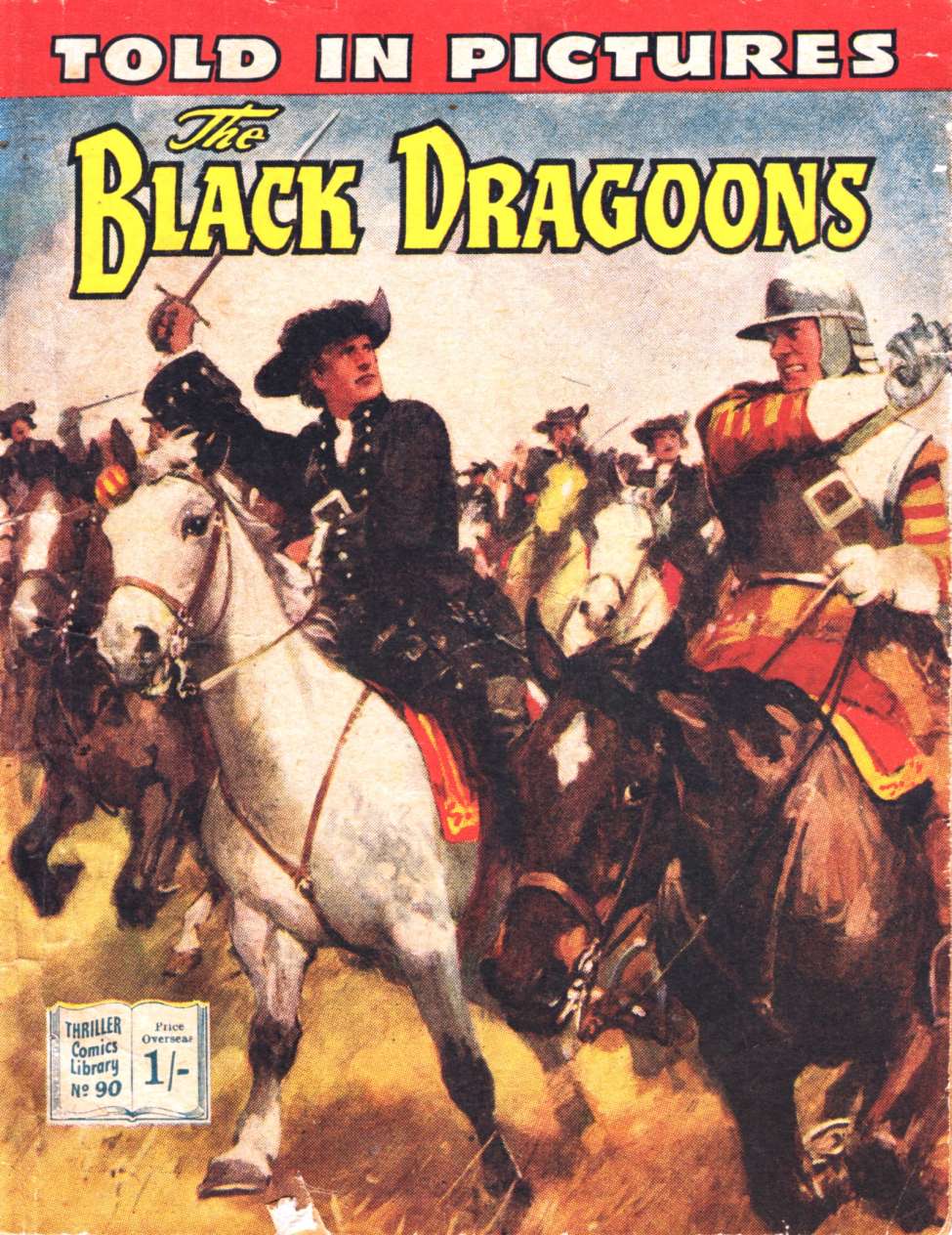 Book Cover For Thriller Comics Library 90 - The Black Dragoons