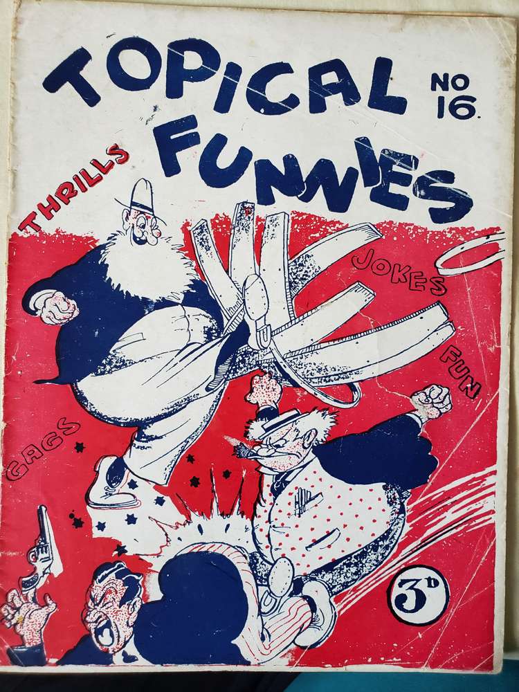 Book Cover For Topical Funnies 16