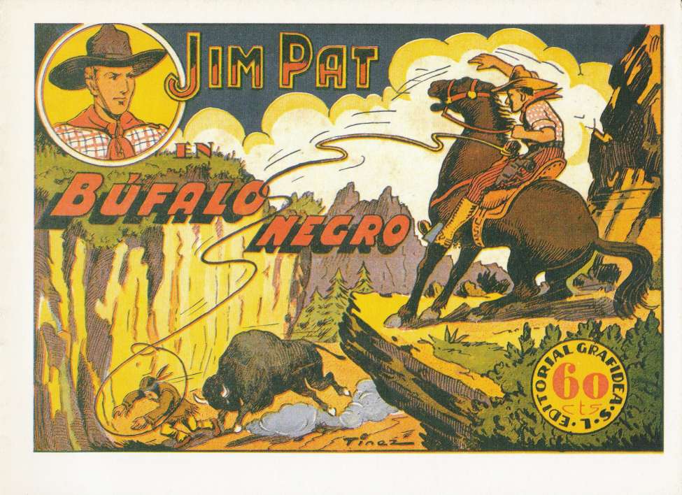 Book Cover For Jim Pat 1 - Búfalo negro