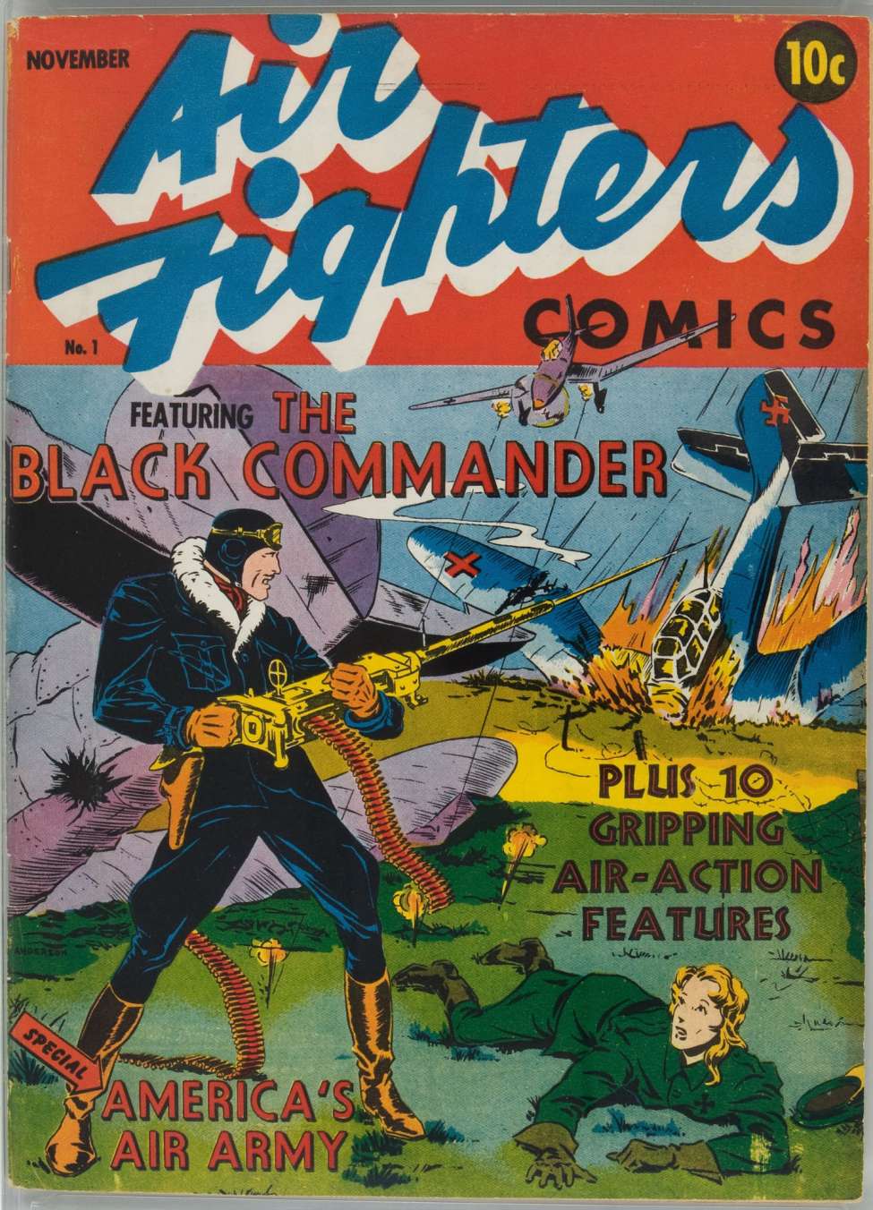 Comic Book Cover For Air Fighters Comics v1 1 (paper/4fiche)