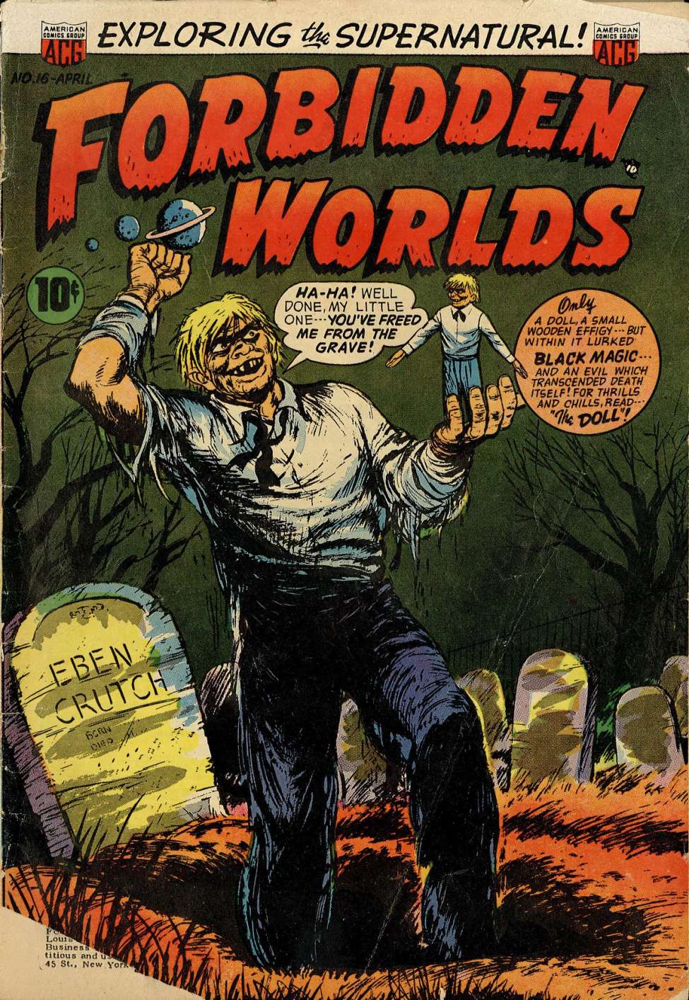 Comic Book Cover For Forbidden Worlds 16