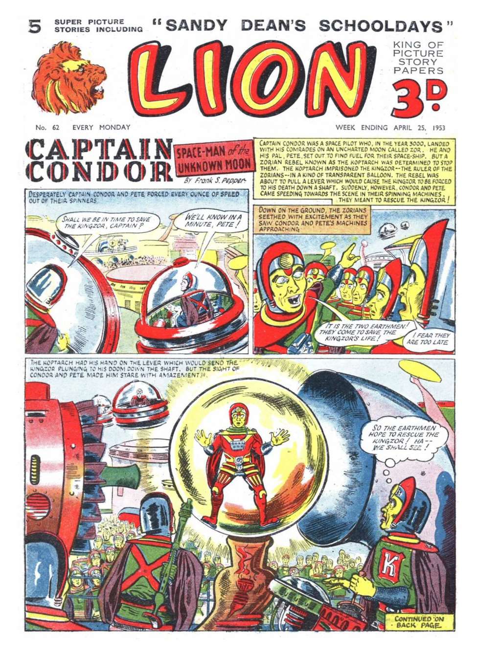Comic Book Cover For Lion 62