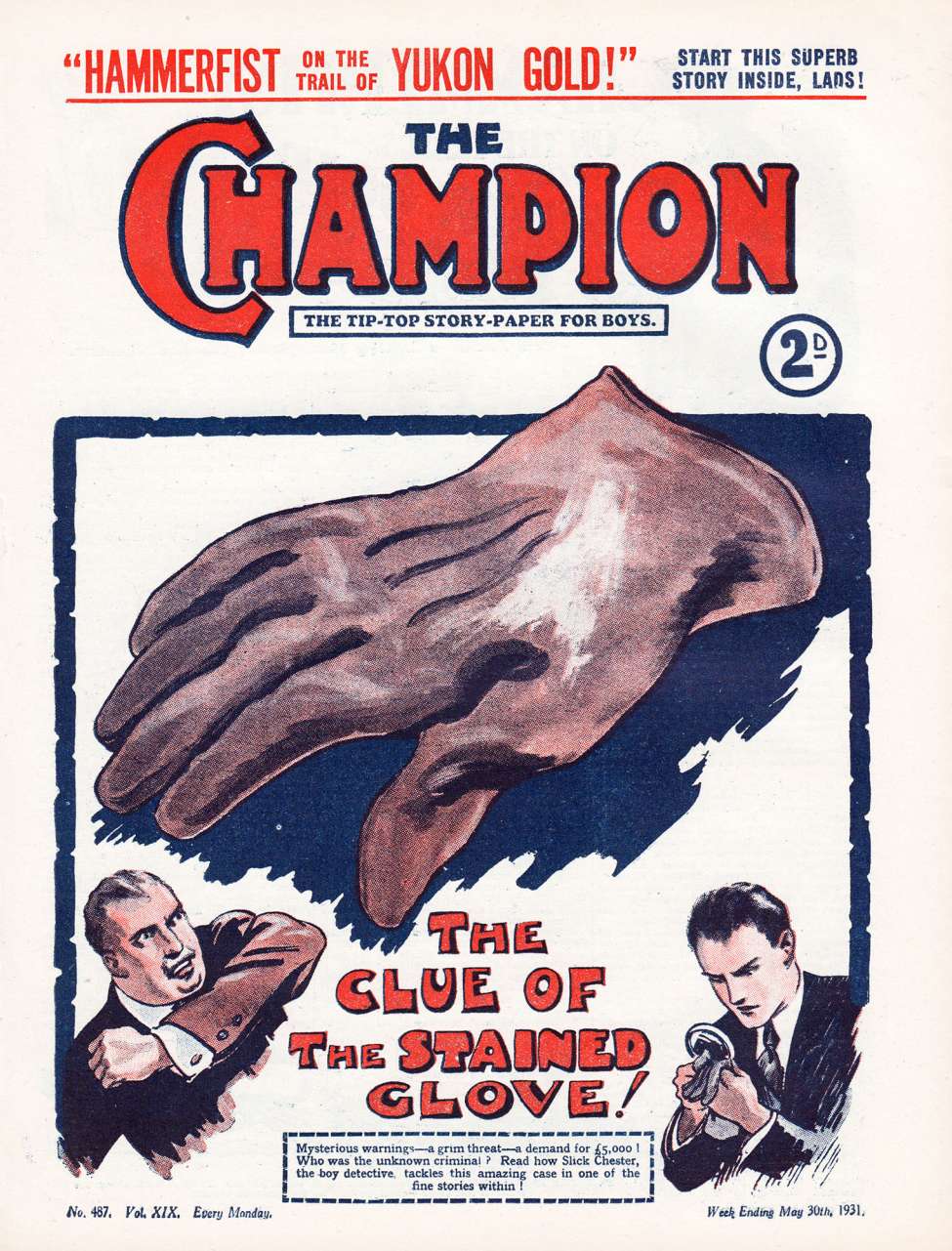 Comic Book Cover For The Champion 487