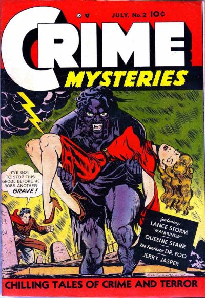 Comic Book Cover For Crime Mysteries 2
