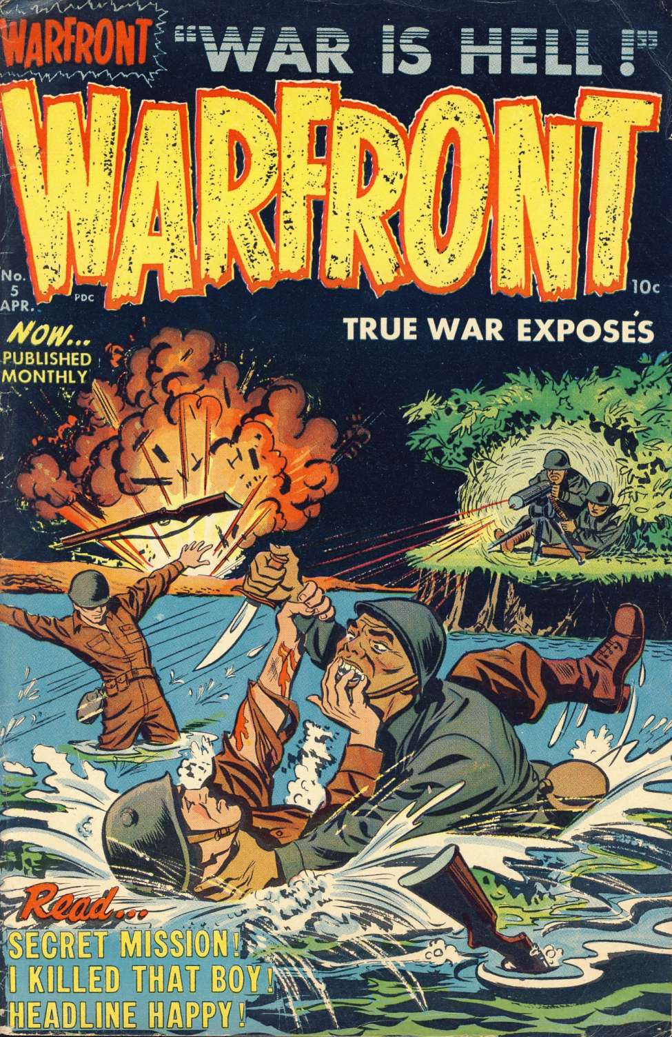 Comic Book Cover For Warfront 5