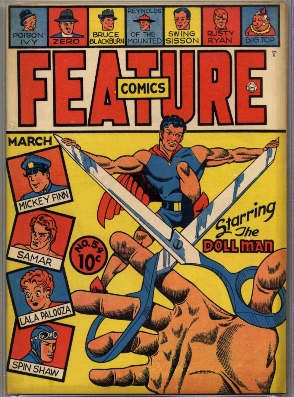 Comic Book Cover For Feature Comics 54