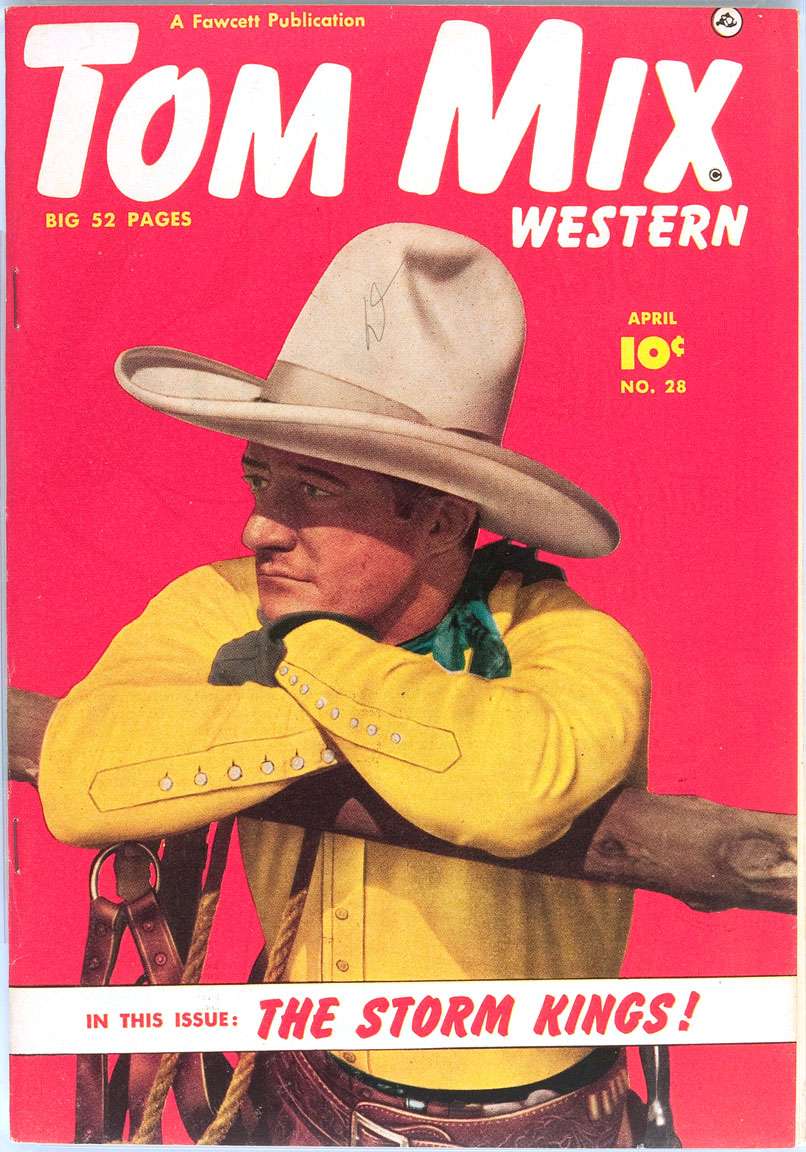 Comic Book Cover For Tom Mix Western 28 (inc) - Version 2