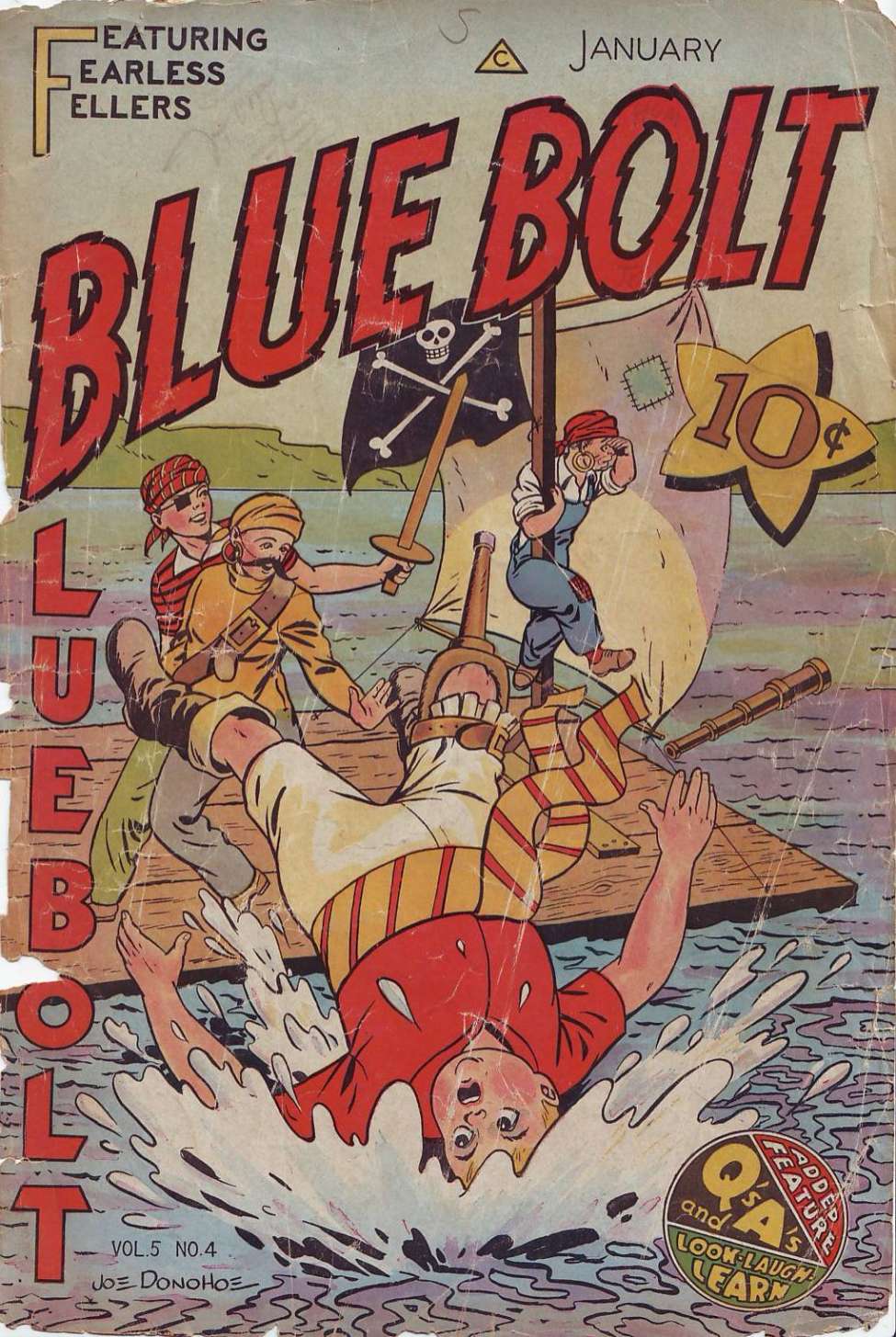 Comic Book Cover For Blue Bolt v5 4