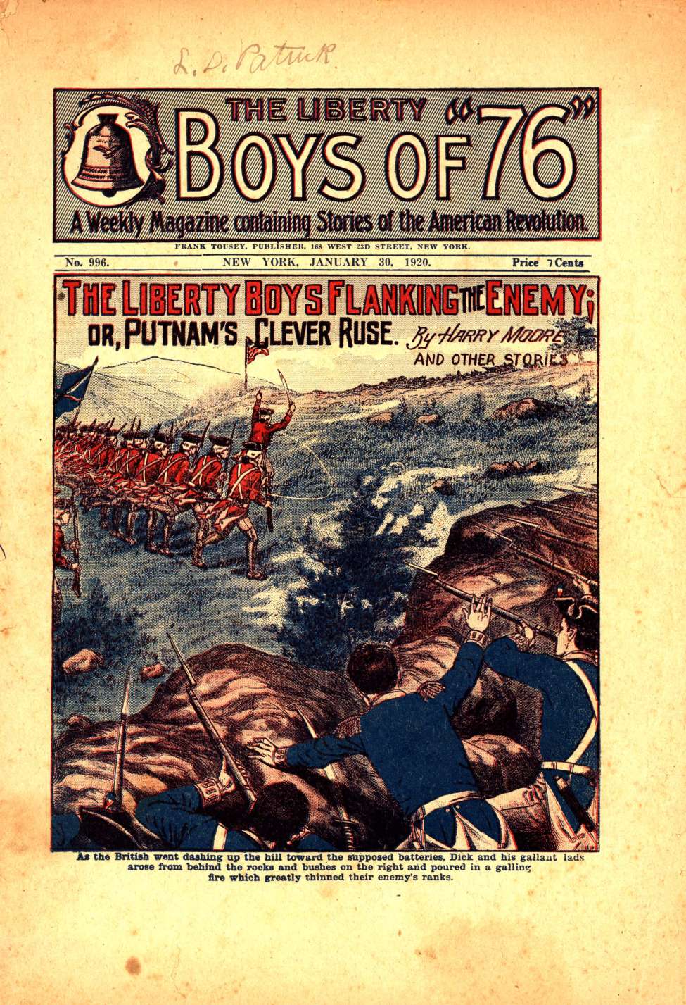 Book Cover For The Liberty Boys of 76 996 - The Liberty Boys Flanking the Enemy