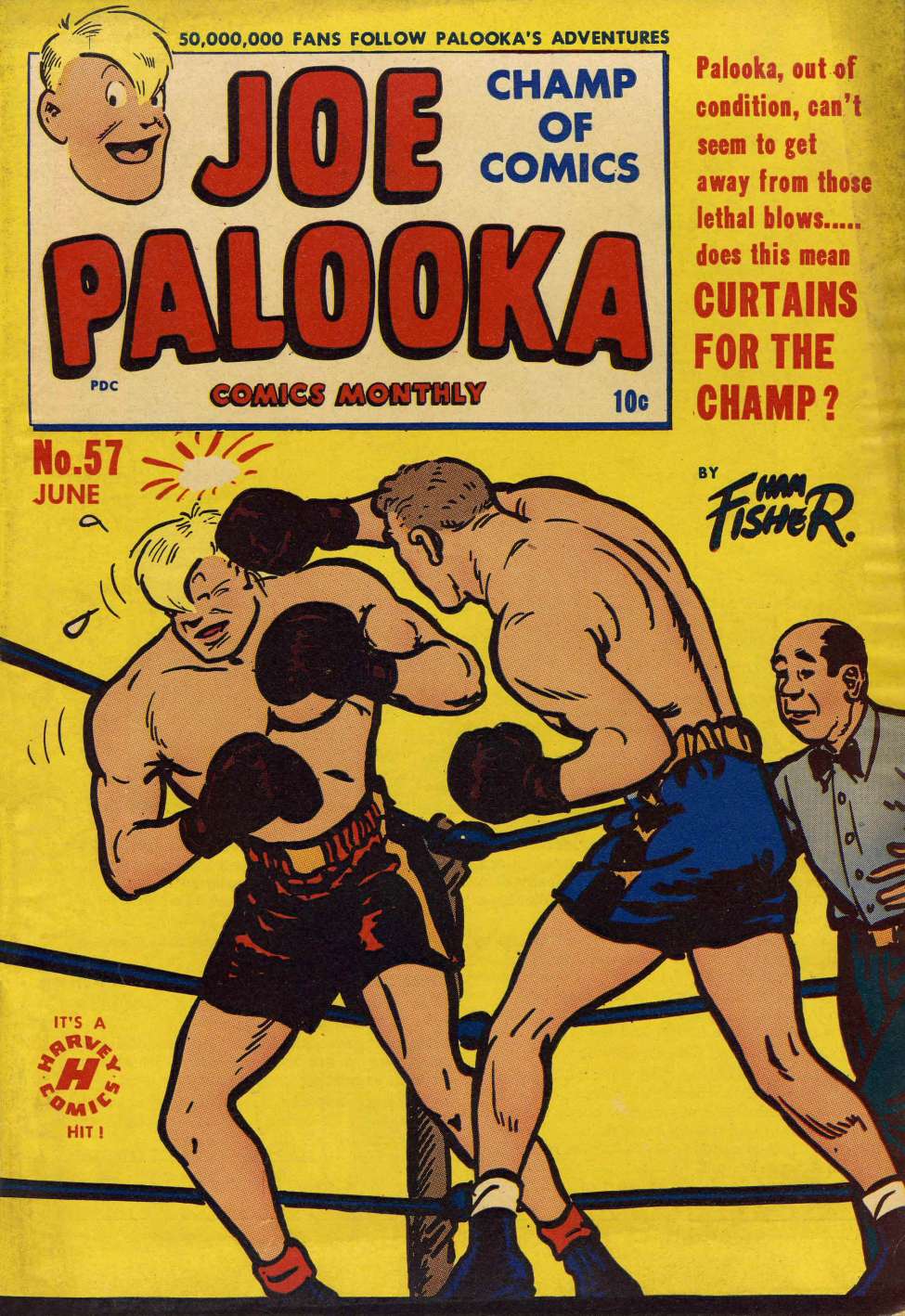 Book Cover For Joe Palooka Comics 57