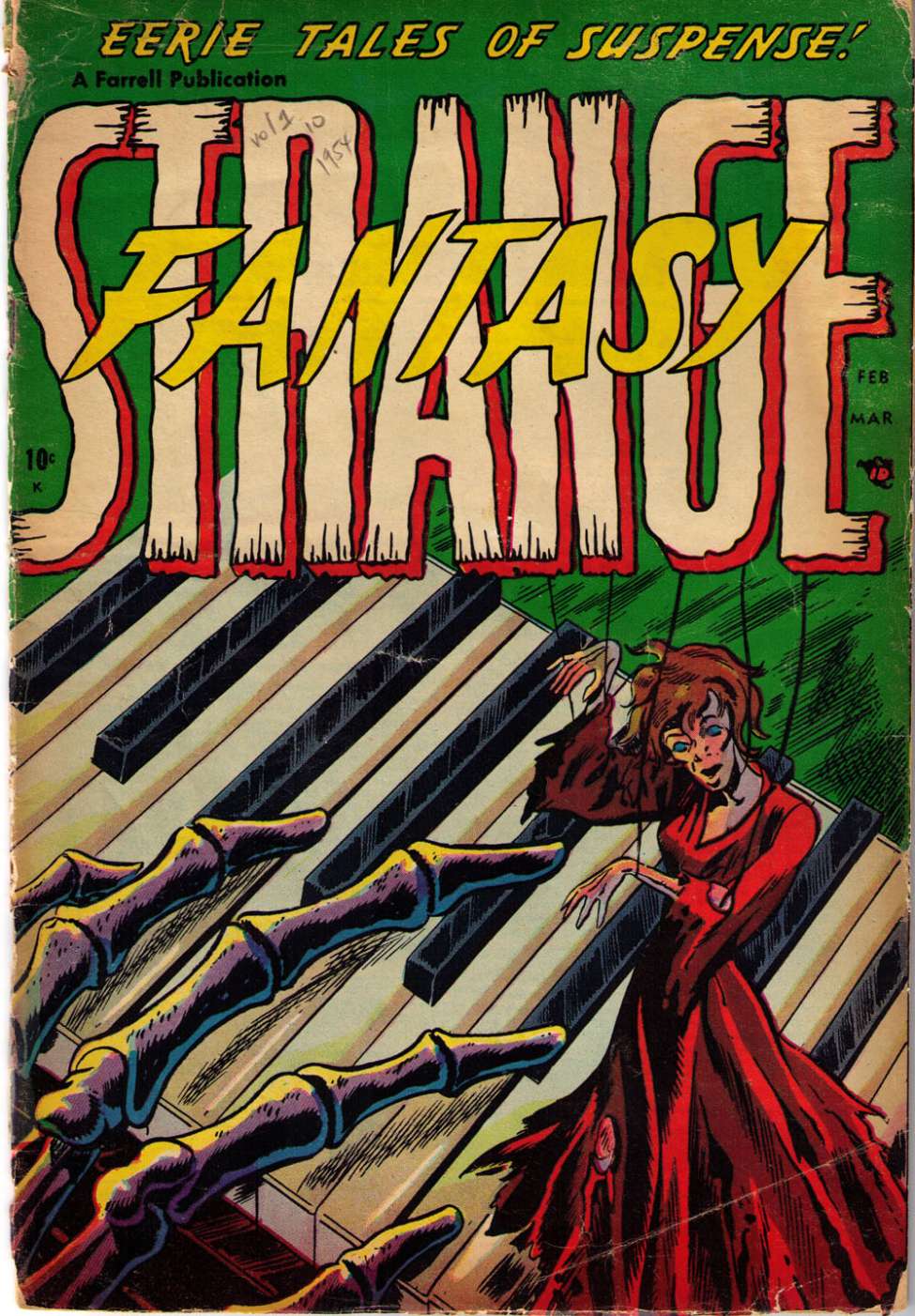 Comic Book Cover For Strange Fantasy 10