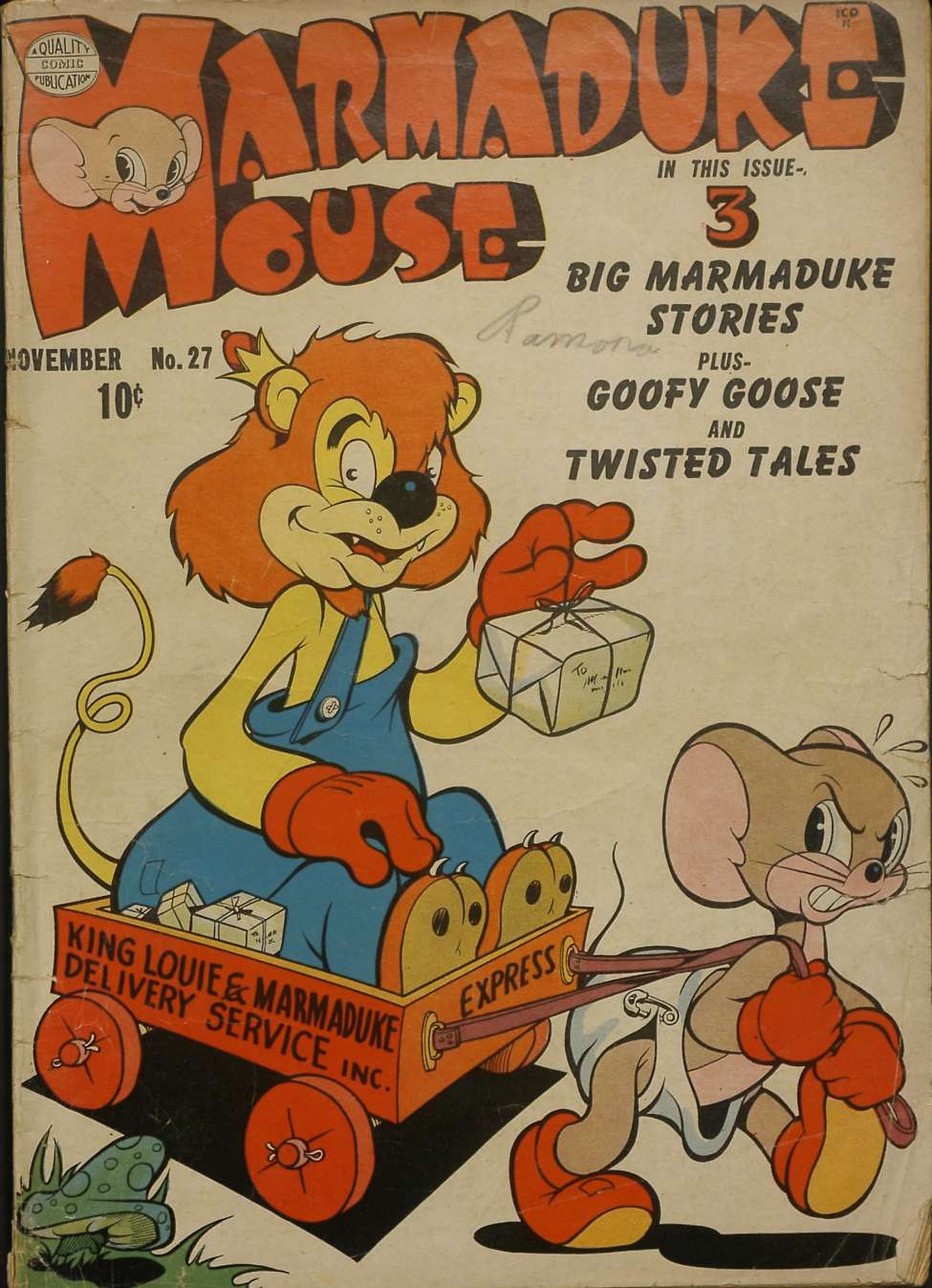 Book Cover For Marmaduke Mouse 27