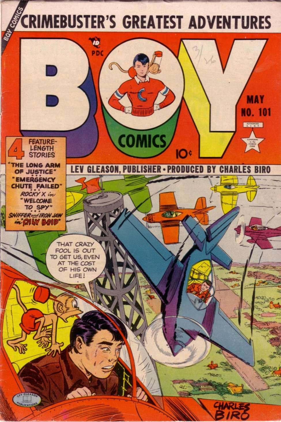 Comic Book Cover For Boy Comics 101