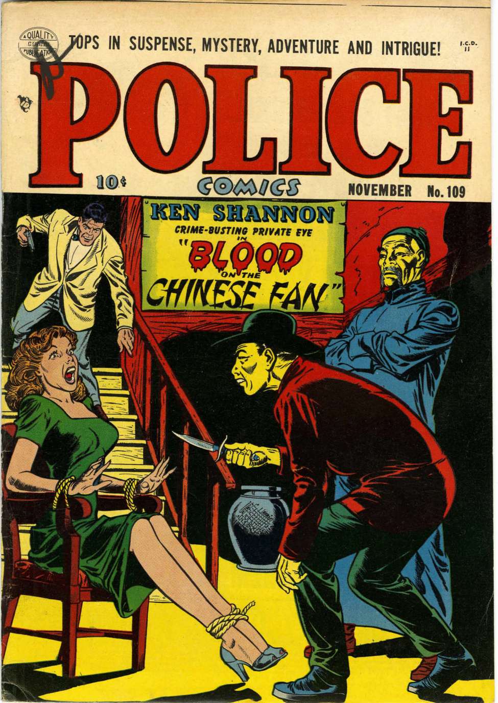 Comic Book Cover For Police Comics 109