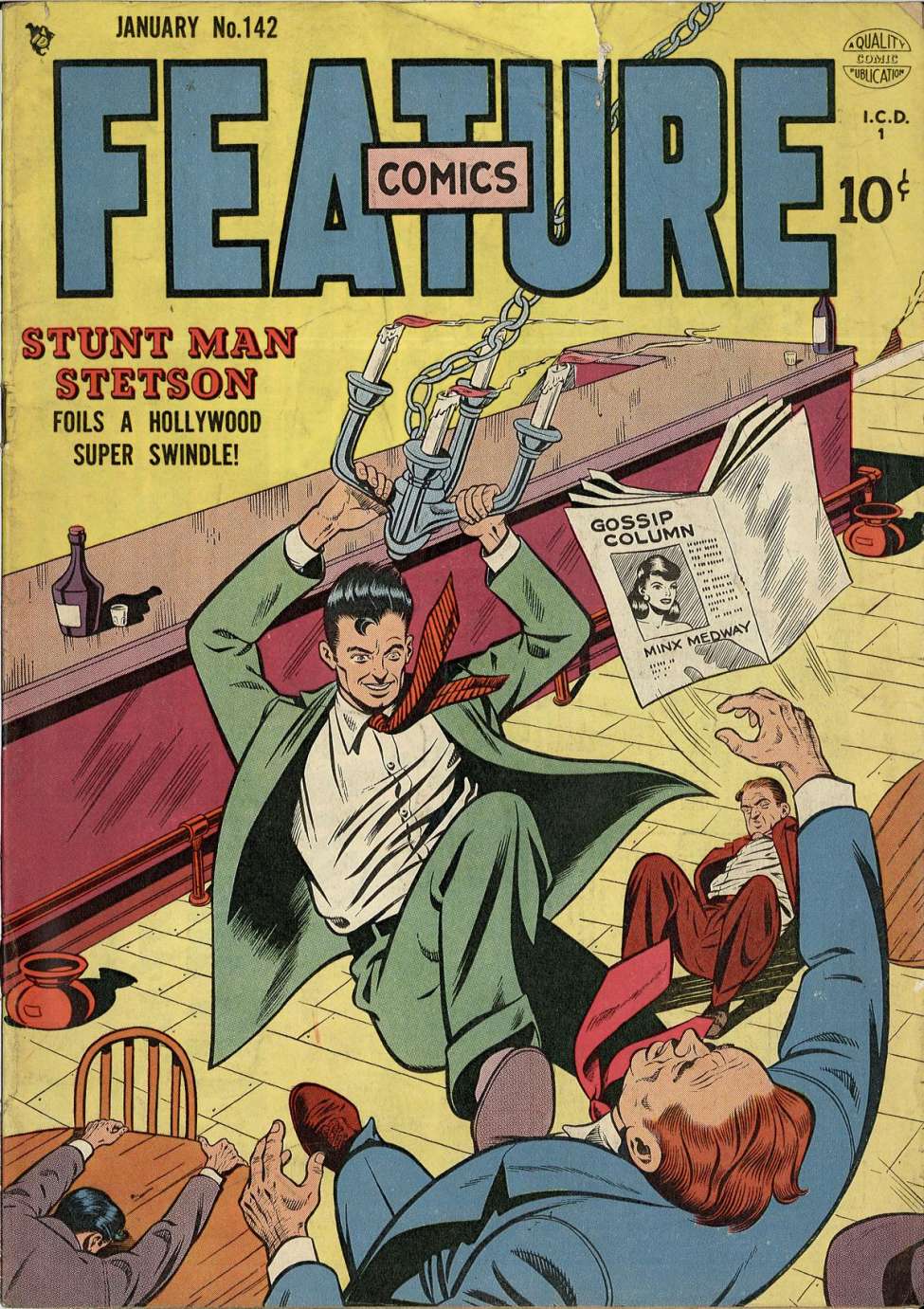 Comic Book Cover For Feature Comics 142