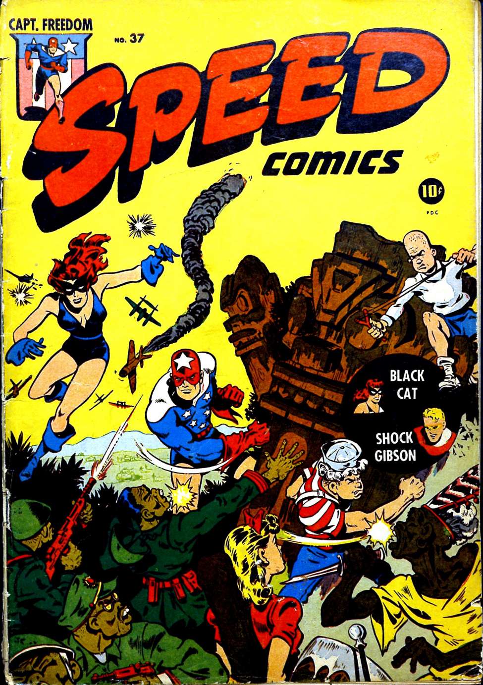 Book Cover For Speed Comics 37