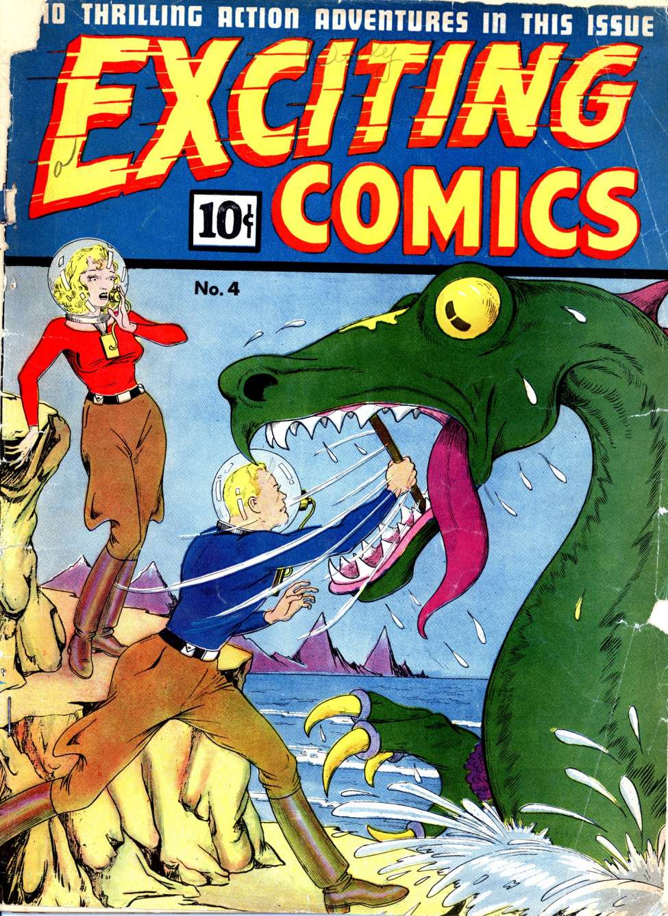 Comic Book Cover For Exciting Comics 4 (alt) - Version 2