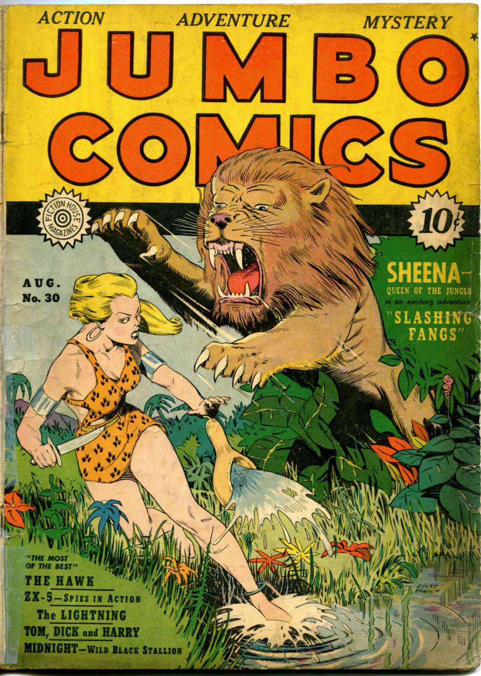 Comic Book Cover For Jumbo Comics 30