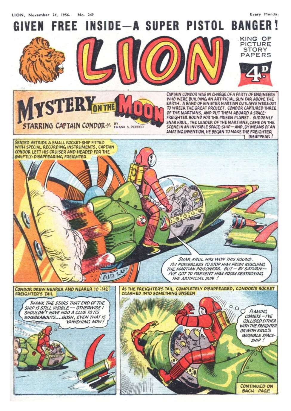 Comic Book Cover For Lion 249
