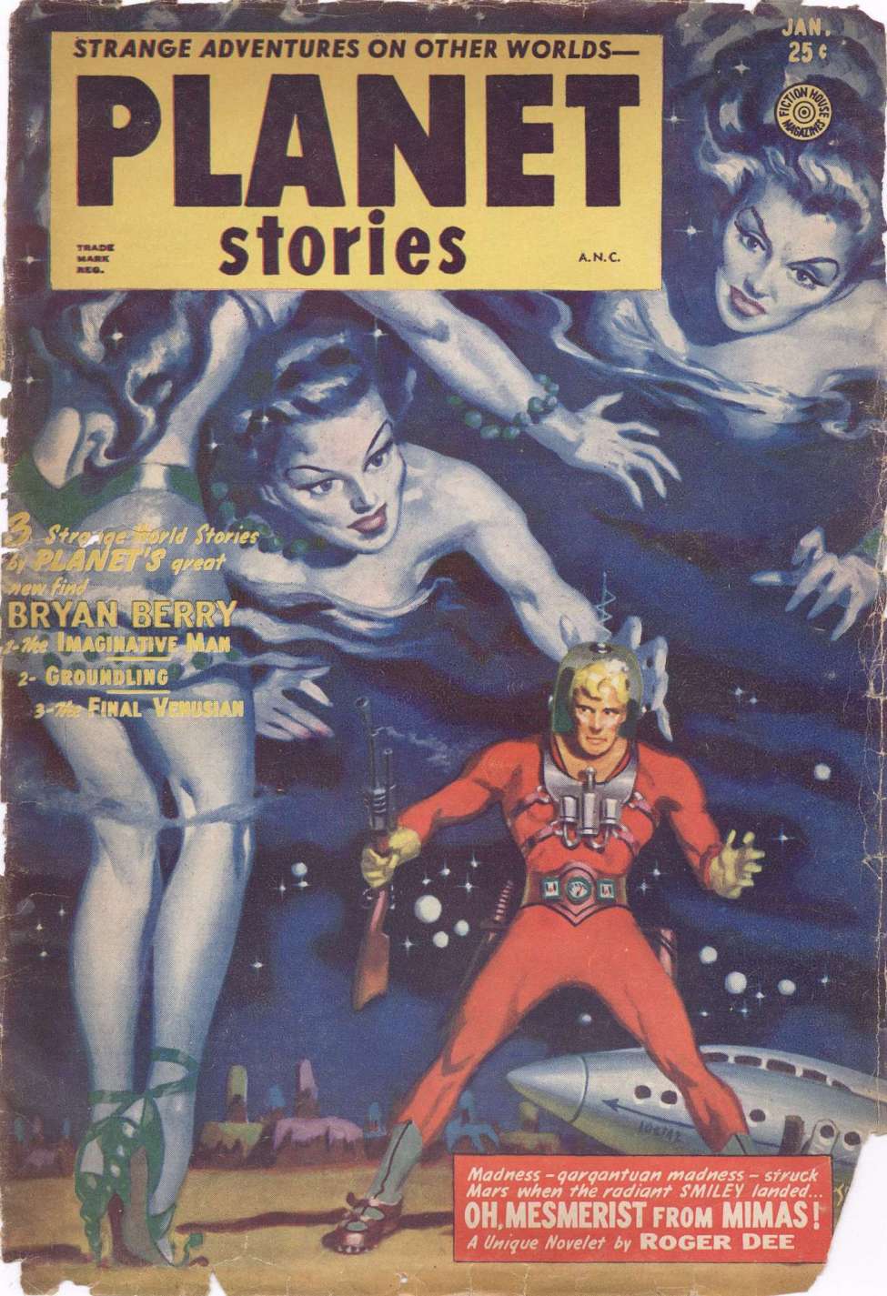 Comic Book Cover For Planet Stories v5 10 - Design for Great-Day - Eric Frank Russell
