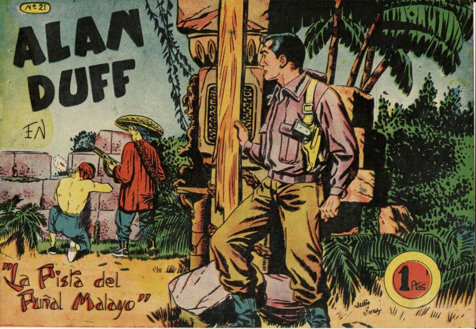 Comic Book Cover For Alan Duff 21 La pista del puñal malayo
