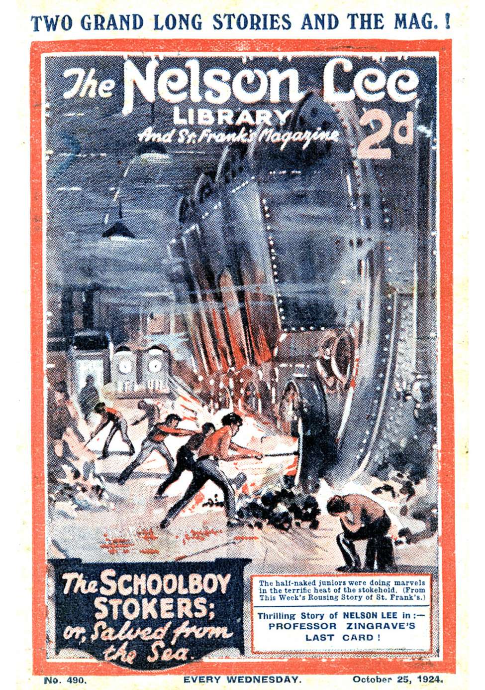 Comic Book Cover For Nelson Lee Library s1 490 - The Schoolboy Stokers