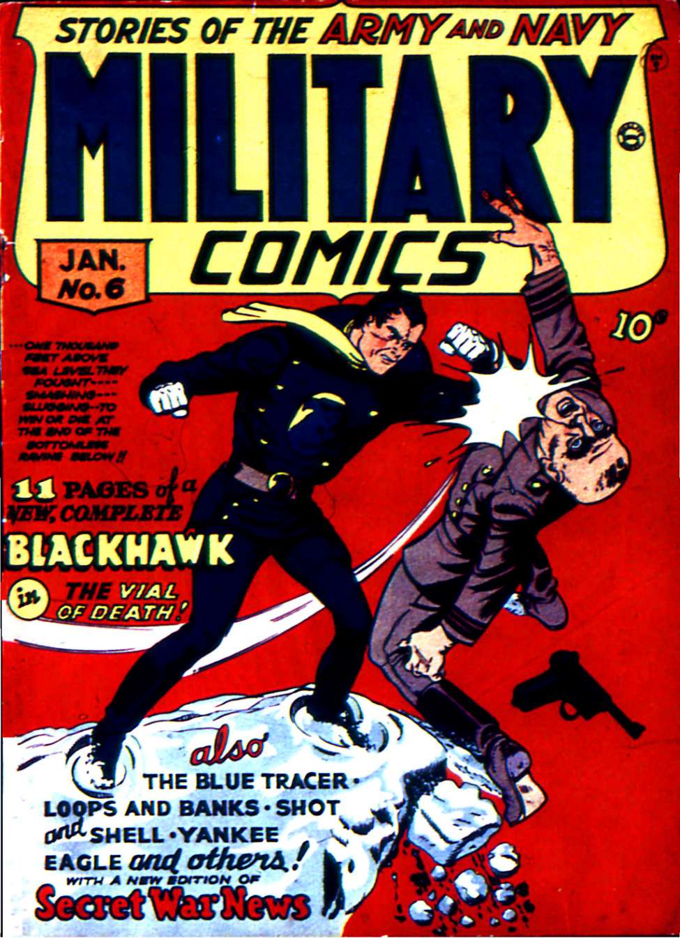 Book Cover For Military Comics 6 - Version 1