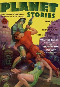 Large Thumbnail For Planet Stories v1 12 - The Thought-Men of Mercury - R. R. Winterbotham