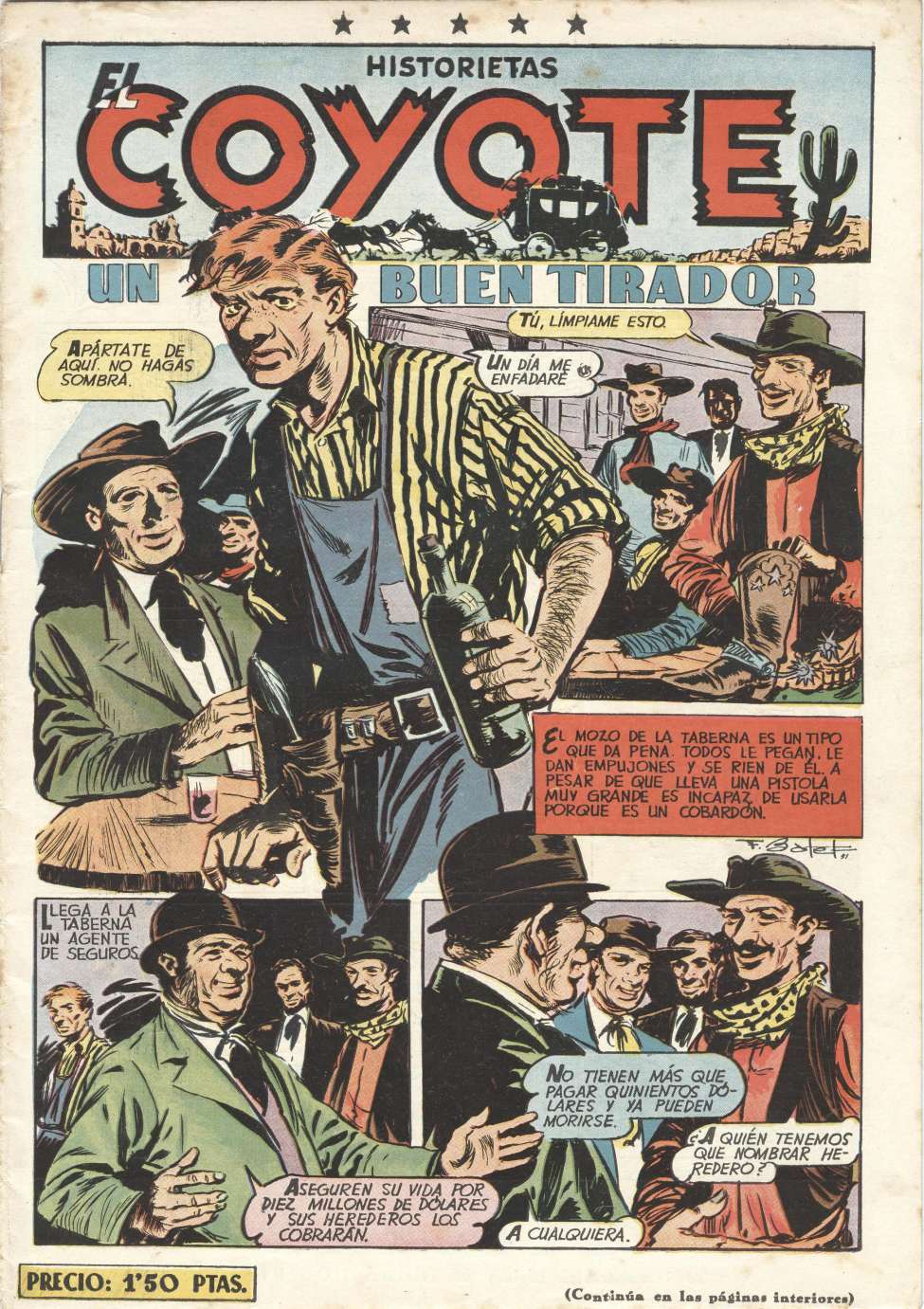 Comic Book Cover For El Coyote 98 - Un Buen Tirador