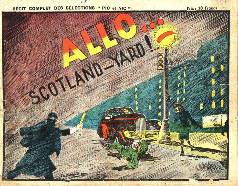 Comic Book Cover For ALLO...Scotland - Yard!