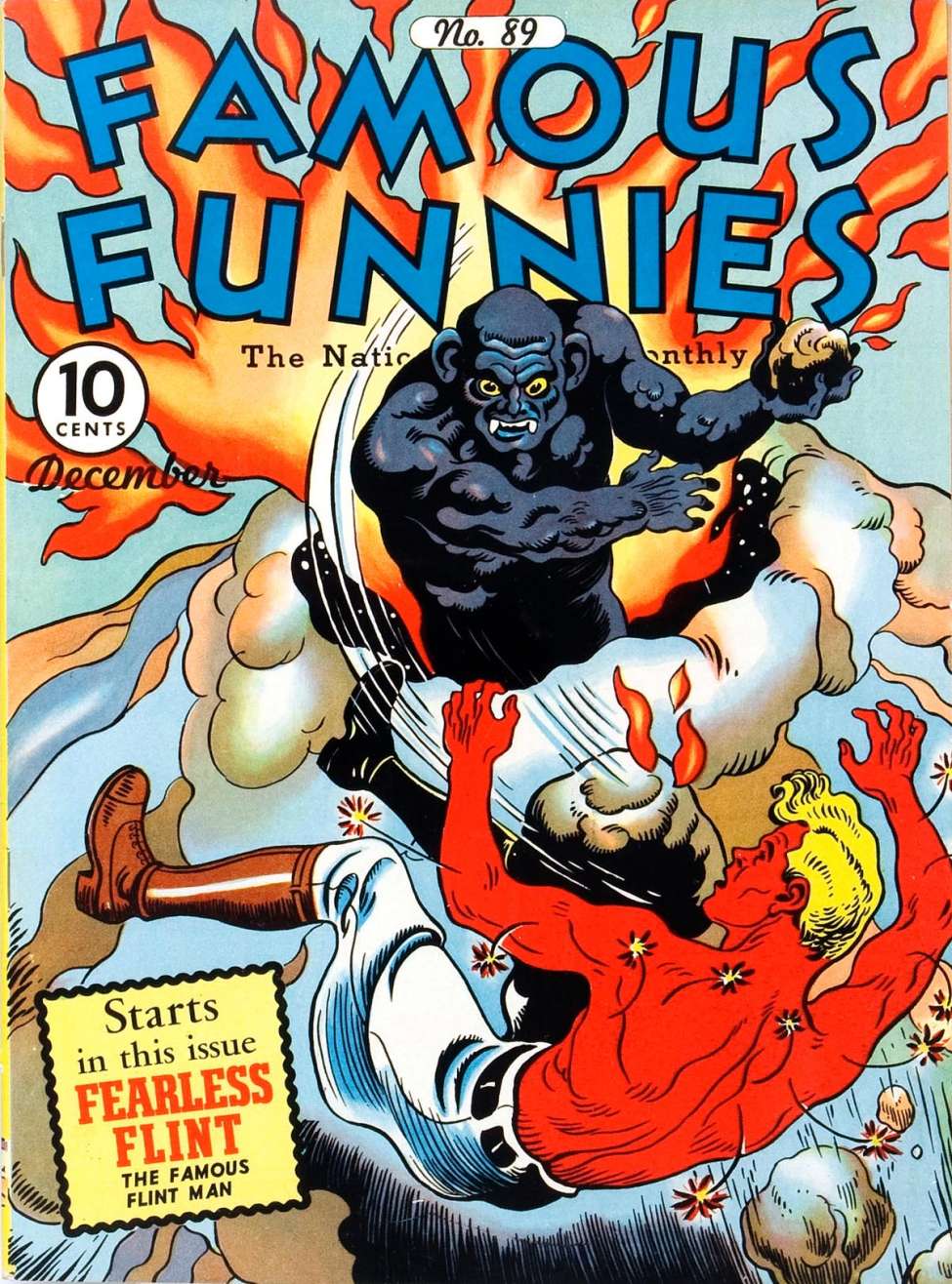 Comic Book Cover For Famous Funnies 89 - Version 2
