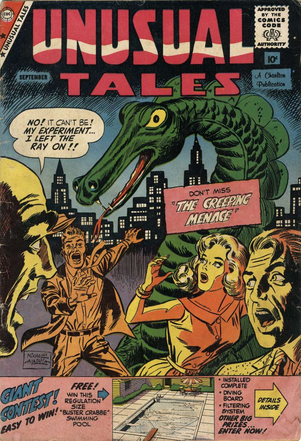 Comic Book Cover For Unusual Tales 18