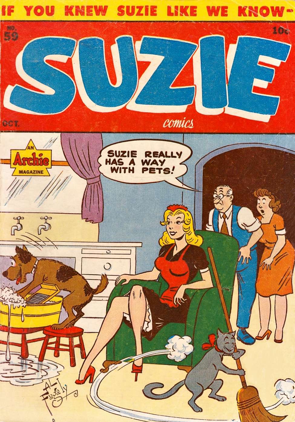 Comic Book Cover For Suzie Comics 59