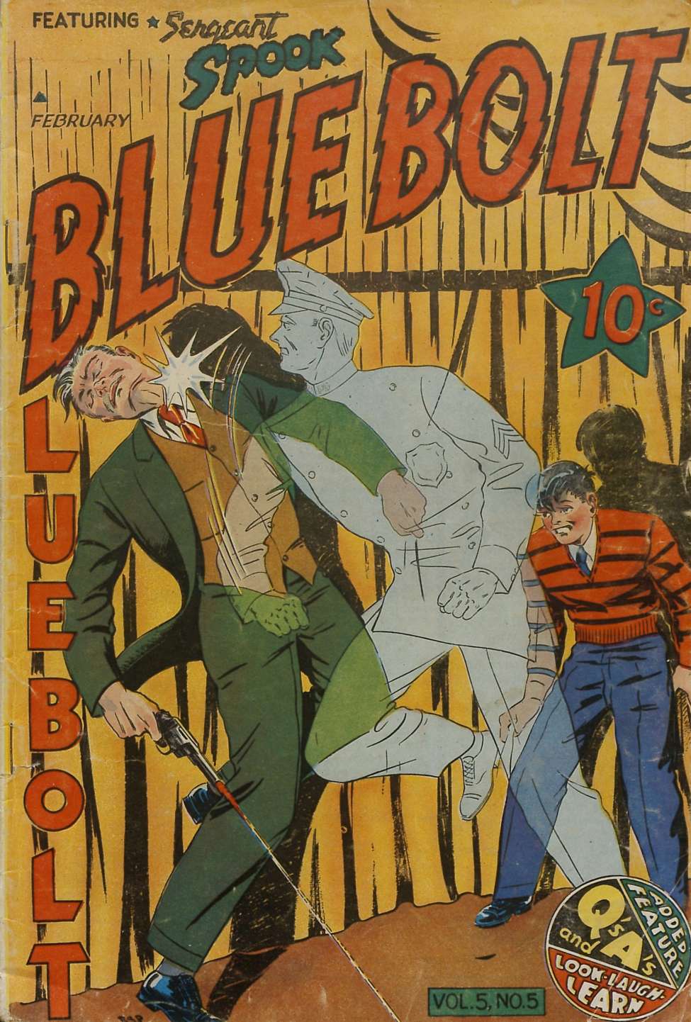 Comic Book Cover For Blue Bolt v5 5
