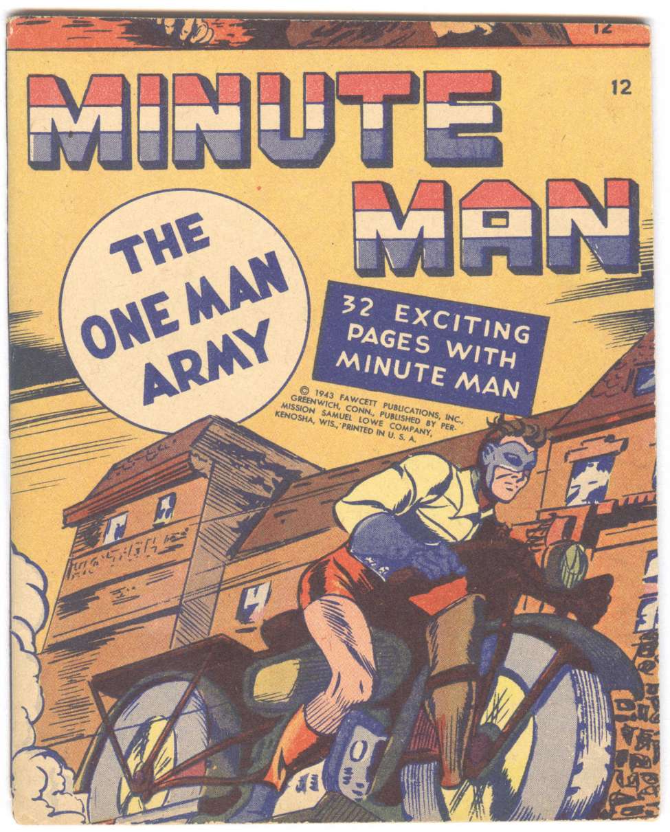 Comic Book Cover For Mighty Midget Comics - Minute Man