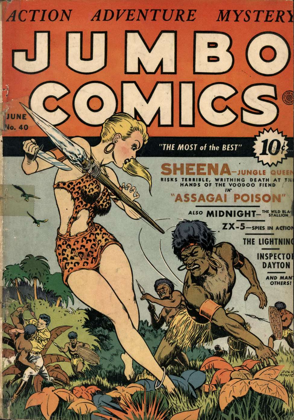 Comic Book Cover For Jumbo Comics 40