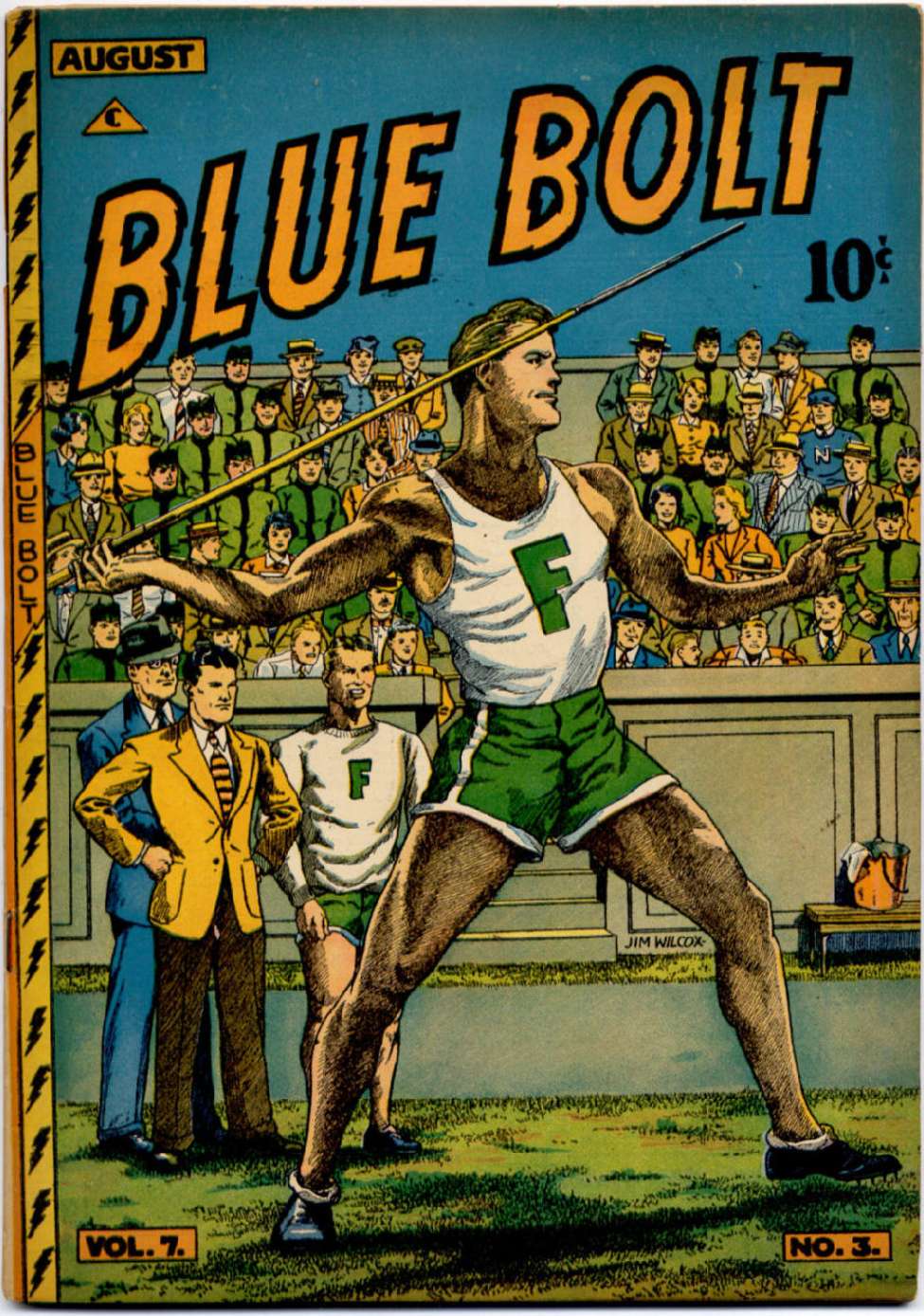 Comic Book Cover For Blue Bolt v7 3 - Version 1