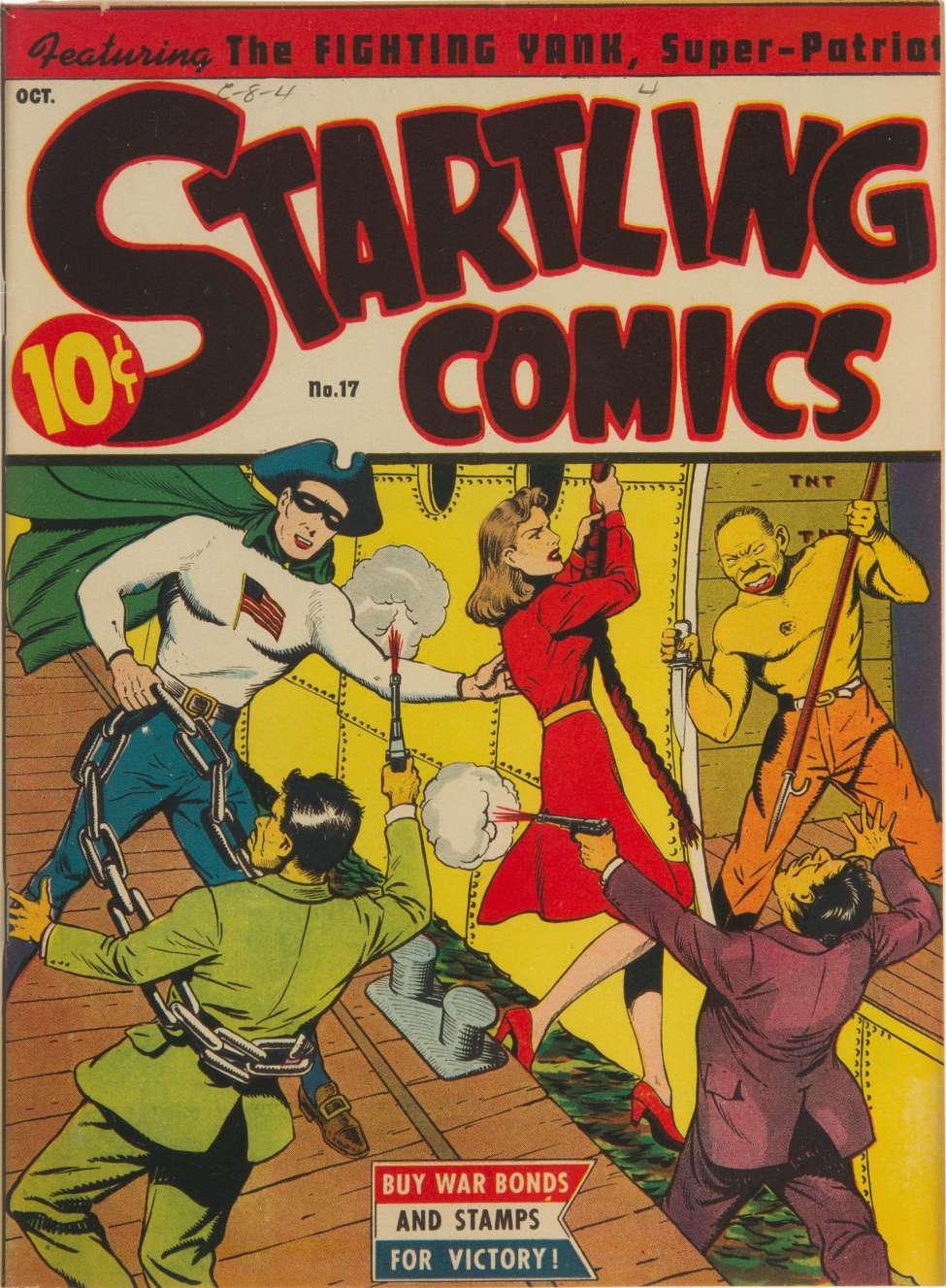 Comic Book Cover For Startling Comics 17 (2 fiche) - Version 1