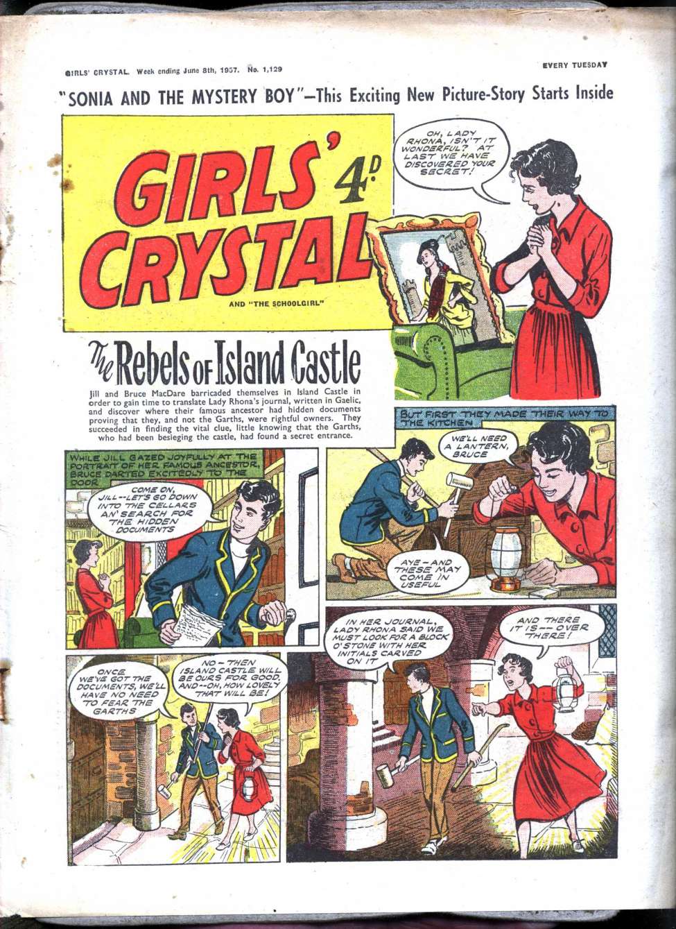Book Cover For Girls' Crystal 1129