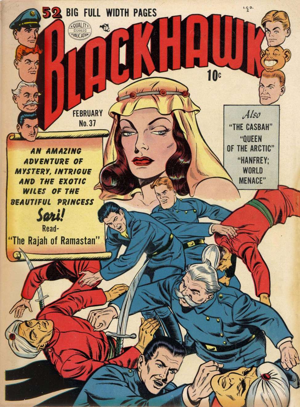 Comic Book Cover For Blackhawk 37 - Version 2