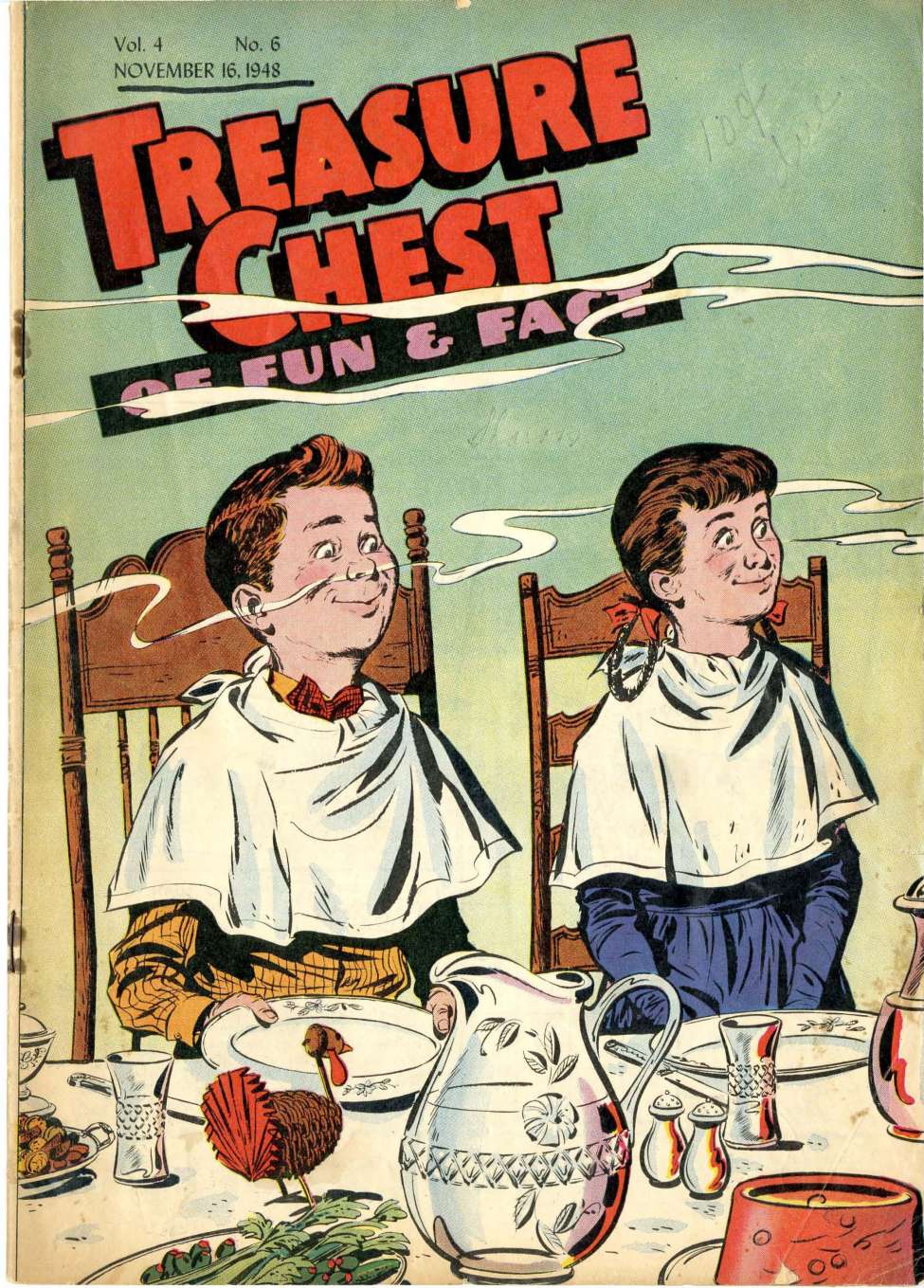 Comic Book Cover For Treasure Chest of Fun and Fact v4 6