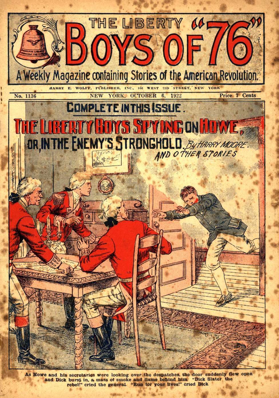 Book Cover For The Liberty Boys of 76 1136 - The Liberty Boys Spying on Howe
