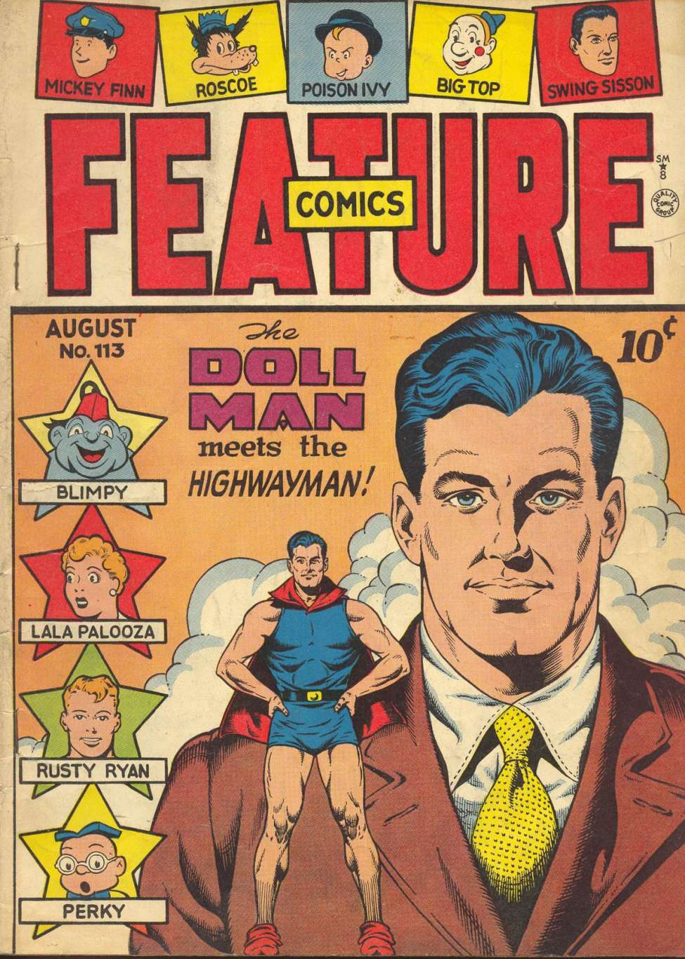 Comic Book Cover For Feature Comics 113 - Version 1