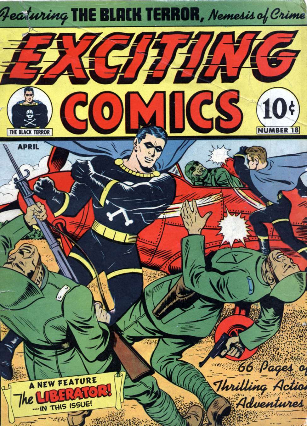 Book Cover For Exciting Comics 18