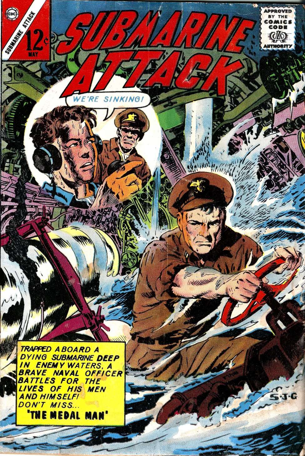 Comic Book Cover For Submarine Attack 39