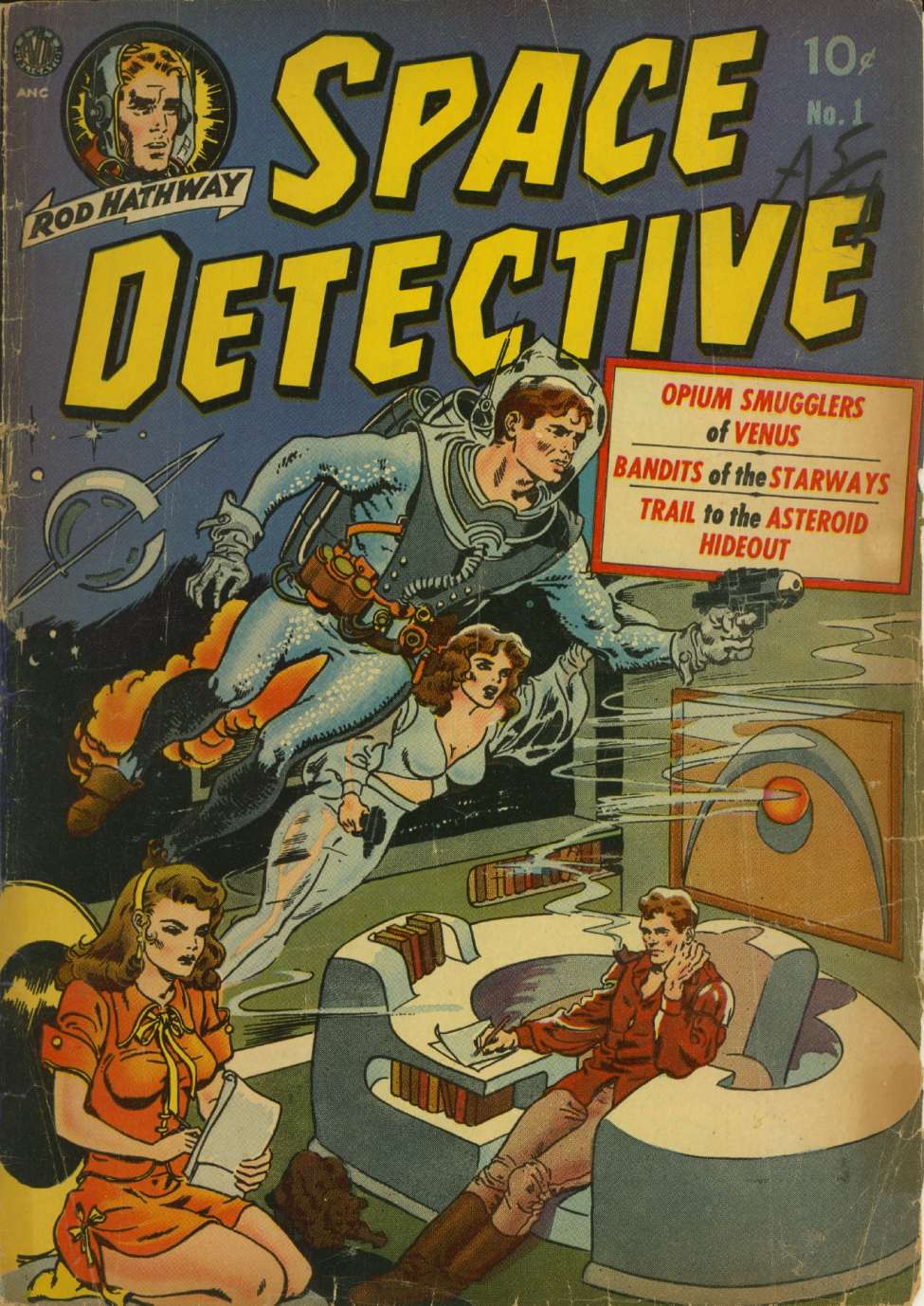 Comic Book Cover For Space Detective 1