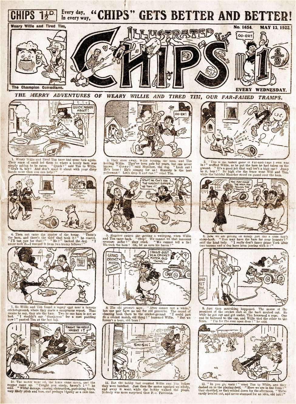 Comic Book Cover For Illustrated Chips 1654