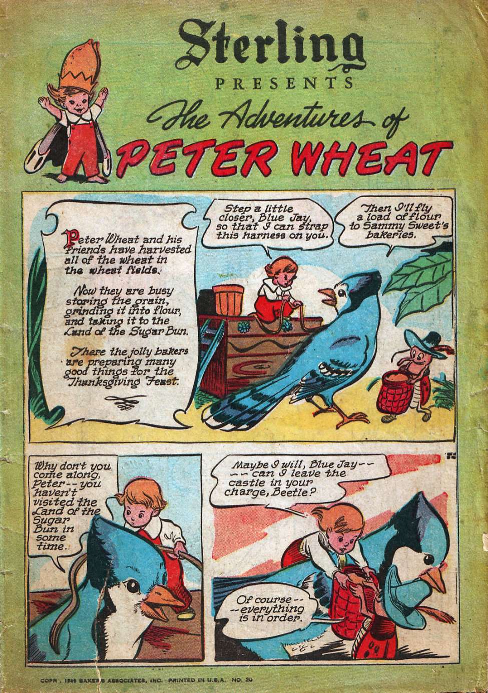 Comic Book Cover For The Adventures of Peter Wheat 20